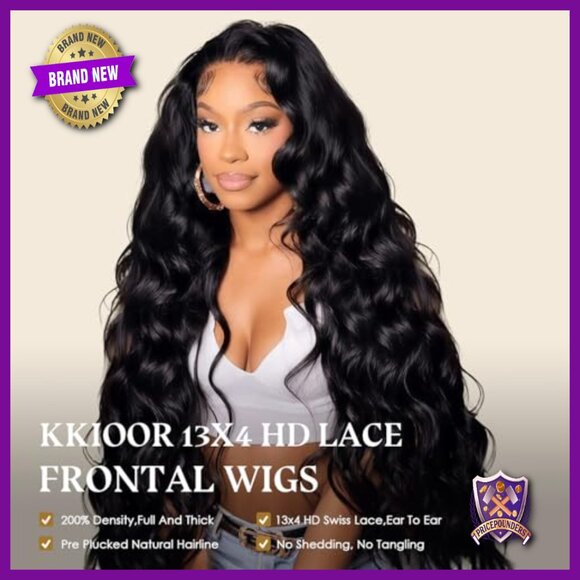 24 Inch Body Wave Lace Front Wig Human Hair Pre Plucked 200 Density main image 4